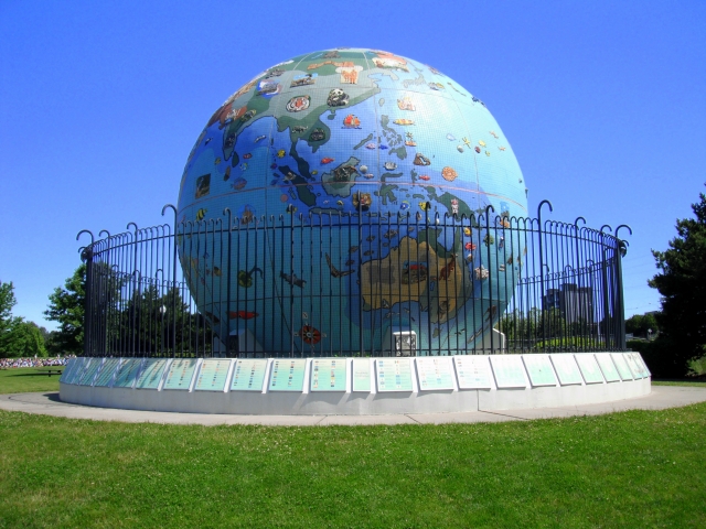 The Earth Ball in Riverfront Park